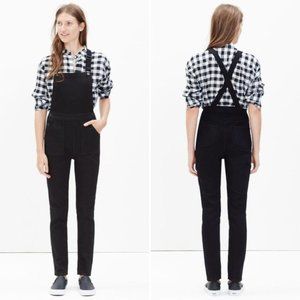 MADEWELL Black Lunar Cross Back Overalls Size M